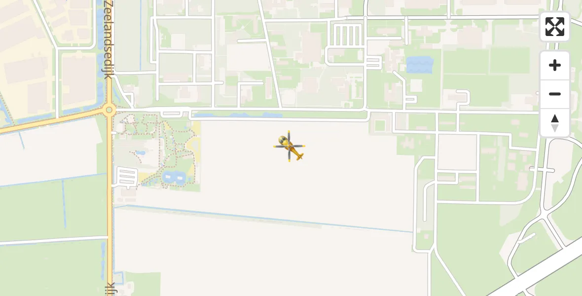 Vluchtroute Traumahelikopter Vliegbasis Volkel - Vliegbasis Volkel, 22 oktober 2023, 10:01