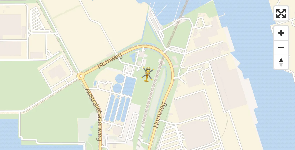 Vluchtroute Traumahelikopter Amsterdam Heliport - Amsterdam Heliport, 23 oktober 2023, 14:05