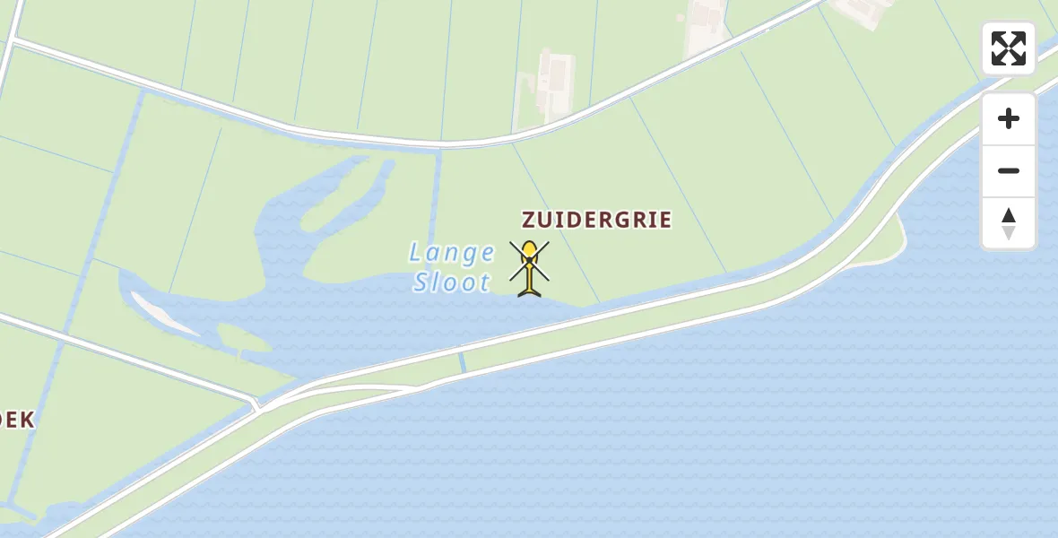 Routekaart van de vlucht: Ambulancehelikopter naar Ballum