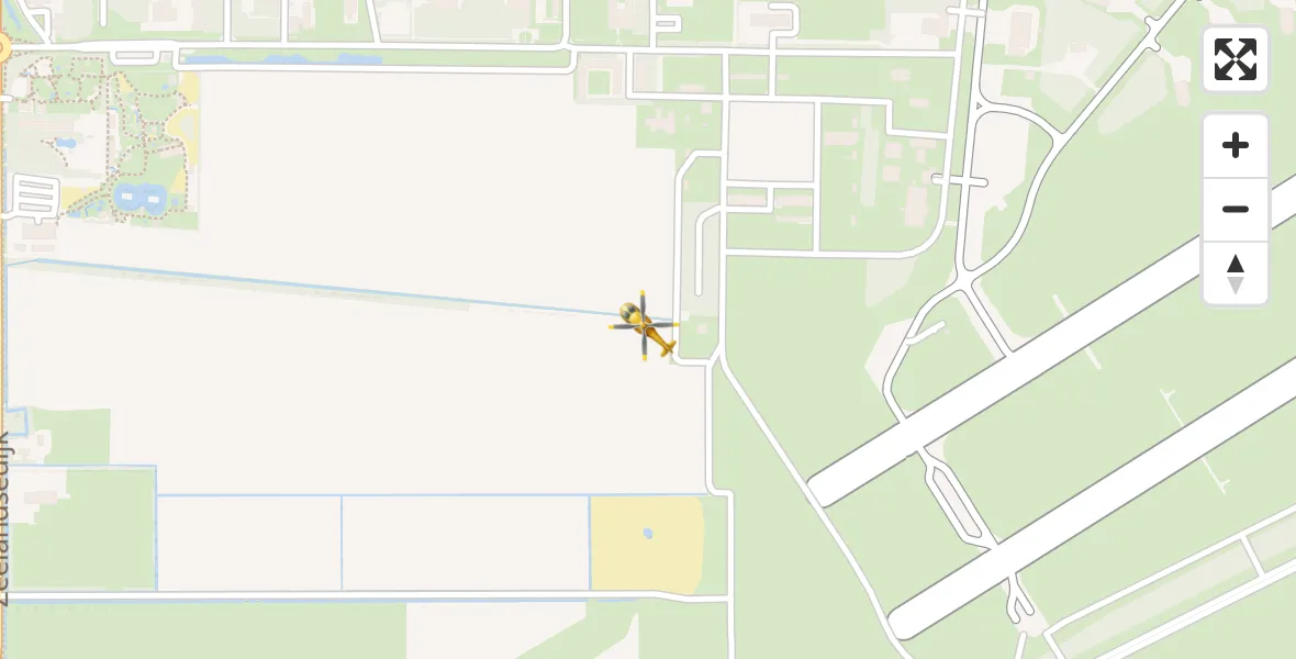 Vluchtroute Traumahelikopter Vliegbasis Volkel - Vliegbasis Volkel, 24 oktober 2023, 05:18