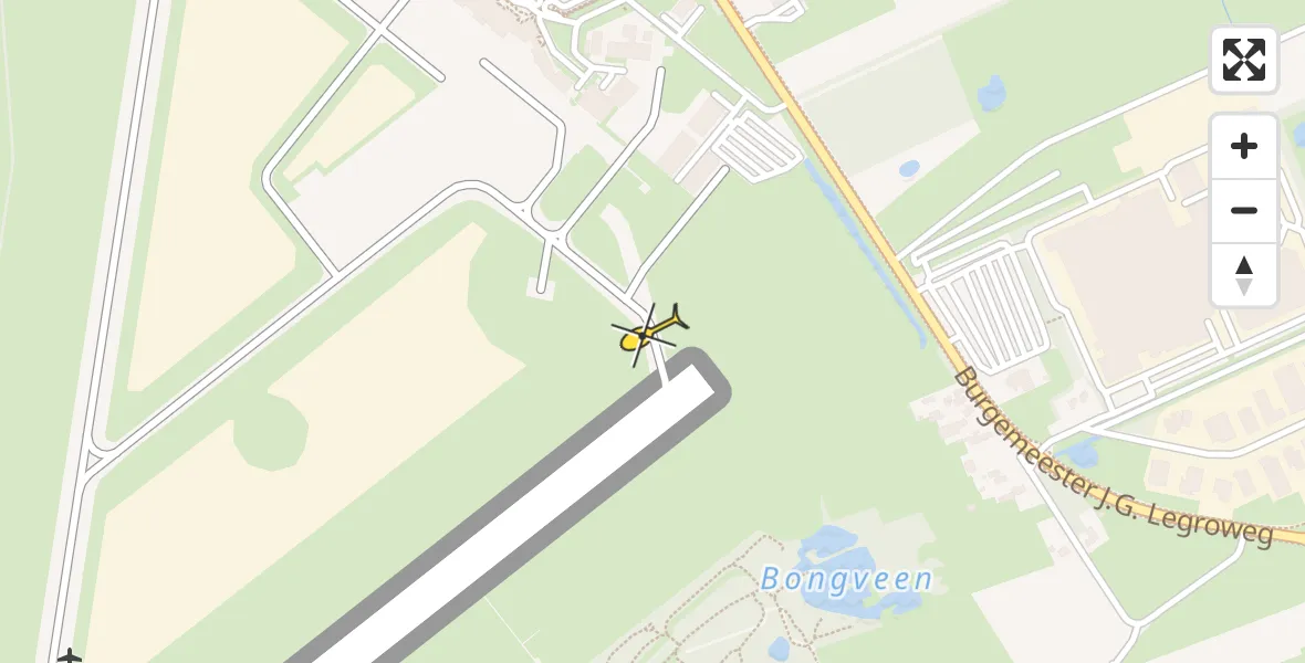 Routekaart van de vlucht: Lifeliner 4 naar Groningen Airport Eelde