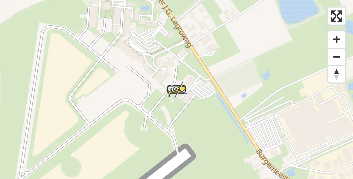 Routekaart van de vlucht: Lifeliner 4 naar Groningen Airport Eelde