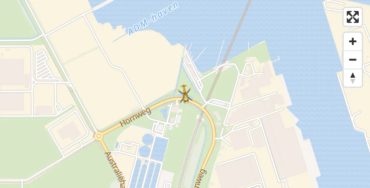 Vluchtroute Traumahelikopter Amsterdam Heliport - Amsterdam Heliport, 26 oktober 2023, 14:23