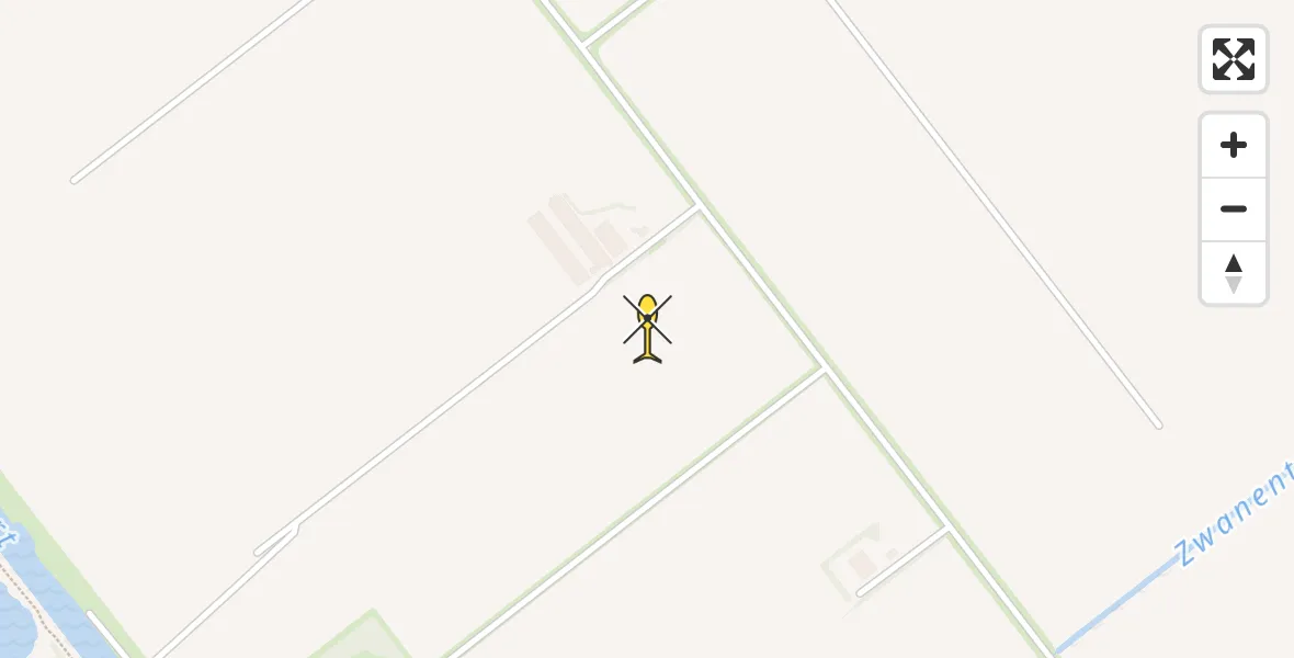 Routekaart van de vlucht: Ambulancehelikopter naar Lelystad