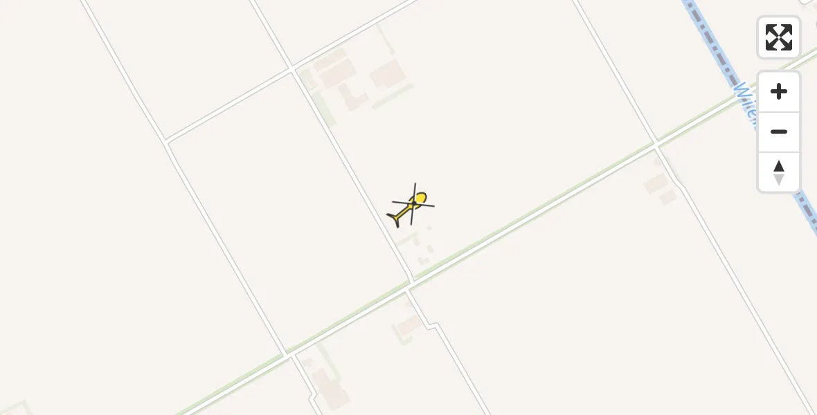 Routekaart van de vlucht: Ambulancehelikopter naar Lelystad