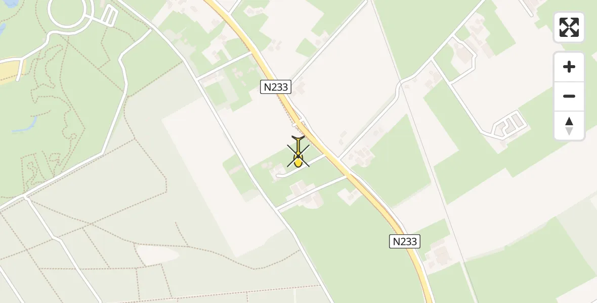 Routekaart van de vlucht: Traumahelikopter naar Rhenen