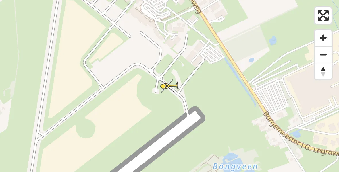 Routekaart van de vlucht: Lifeliner 4 naar Groningen Airport Eelde