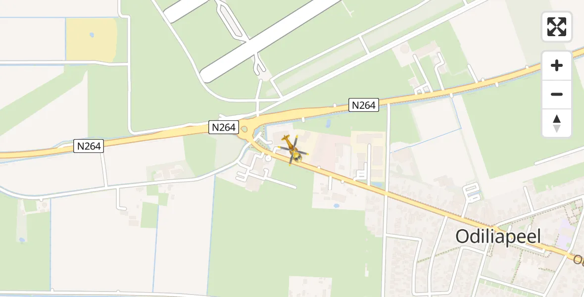 Vluchtroute Traumahelikopter Vliegbasis Volkel - Vliegbasis Volkel, 30 oktober 2023, 08:33