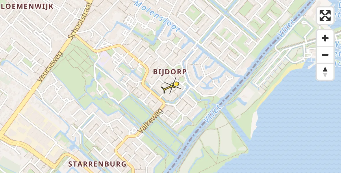 Routekaart van de vlucht: Lifeliner 2 naar Voorschoten