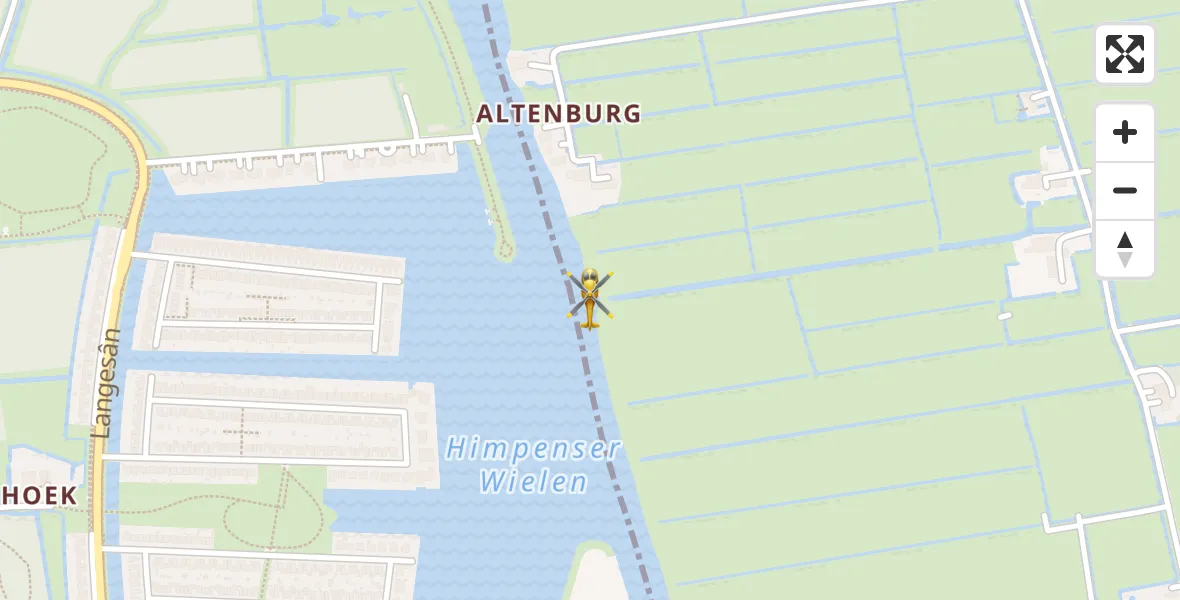 Vluchtroute Ambulancehelikopter Suwâld - Suwâld, 30 oktober 2023, 14:39