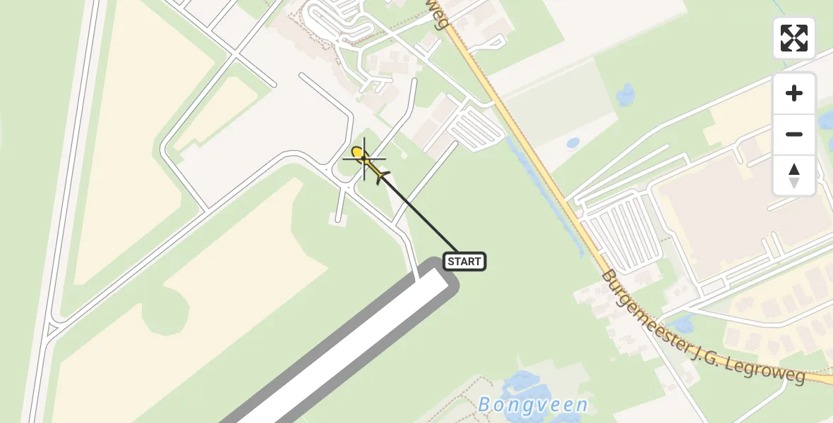 Routekaart van de vlucht: Lifeliner 4 naar Groningen Airport Eelde