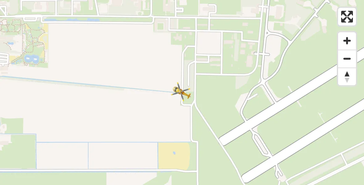 Vluchtroute Traumahelikopter Vliegbasis Volkel - Vliegbasis Volkel, 31 oktober 2023, 09:19