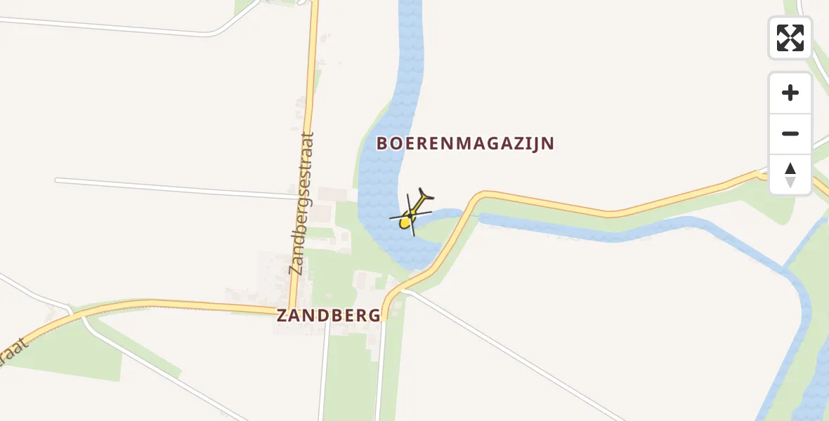 Routekaart van de vlucht: Traumahelikopter naar Graauw