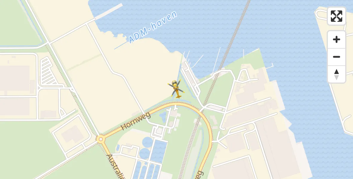 Vluchtroute Traumahelikopter Amsterdam Heliport - Amsterdam Heliport, 02 november 2023, 09:47