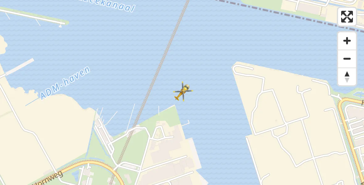 Vluchtroute Traumahelikopter Amsterdam Heliport - Amsterdam Heliport, 02 november 2023, 10:09