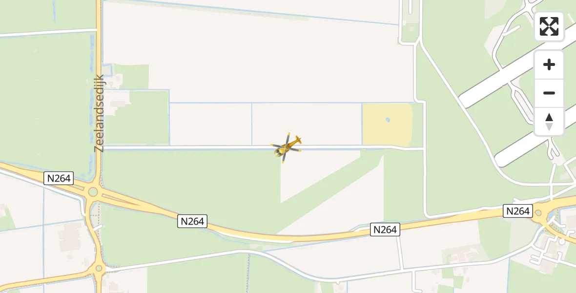 Vluchtroute Traumahelikopter Vliegbasis Volkel - Vliegbasis Volkel, 03 november 2023, 07:54