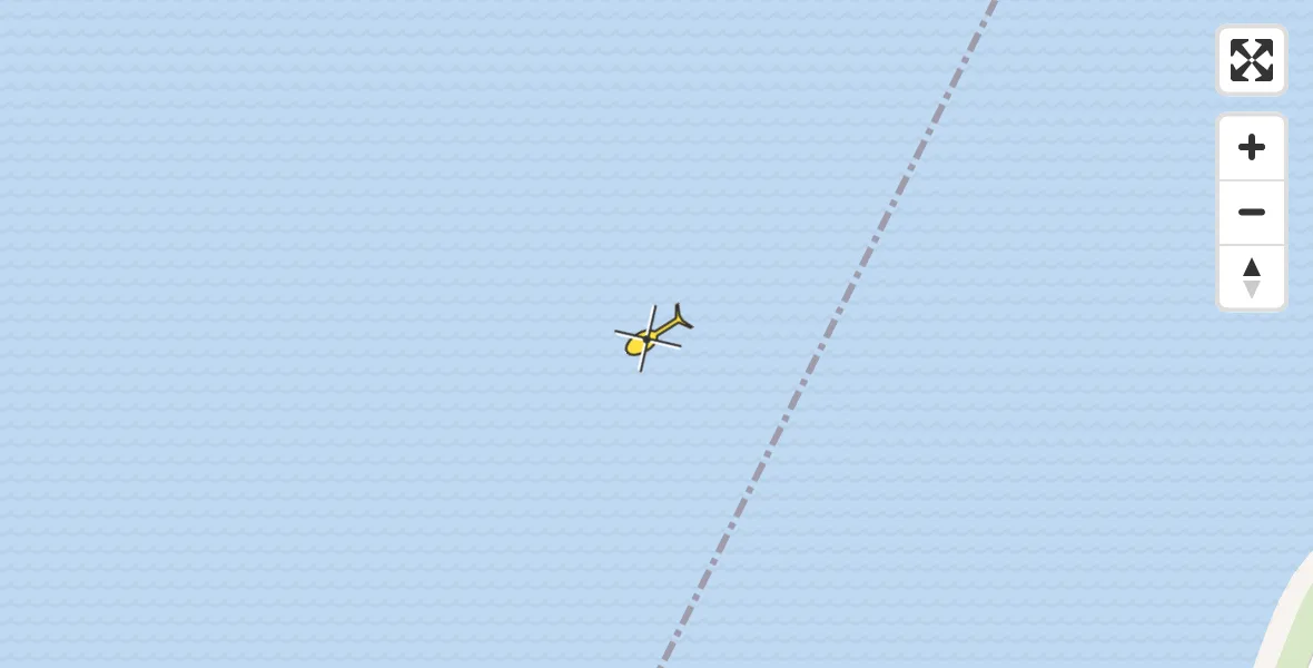 Routekaart van de vlucht: Ambulancehelikopter naar Oosterend