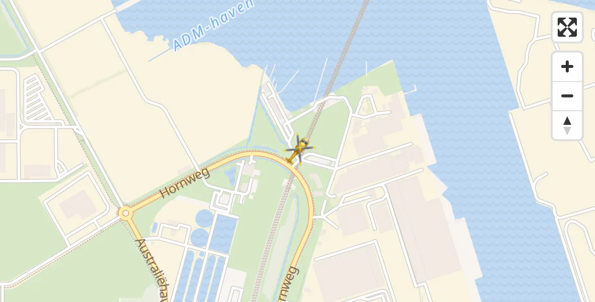 Vluchtroute Traumahelikopter Amsterdam Heliport - Amsterdam Heliport, 03 november 2023, 10:59