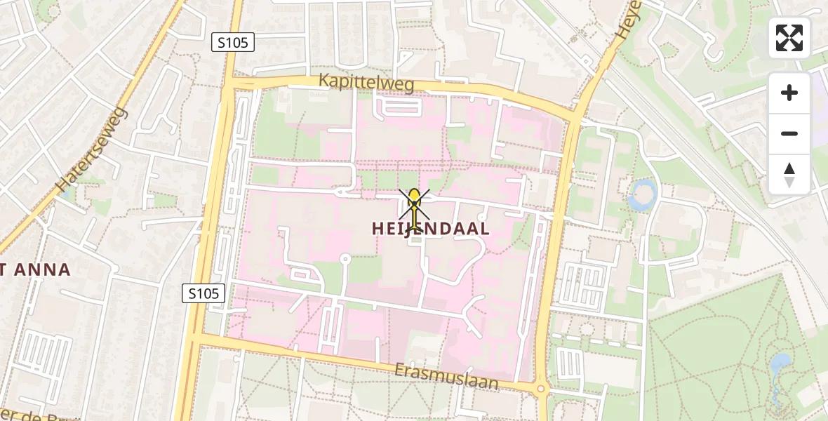 Routekaart van de vlucht: Traumahelikopter naar Radboud Universitair Medisch Centrum