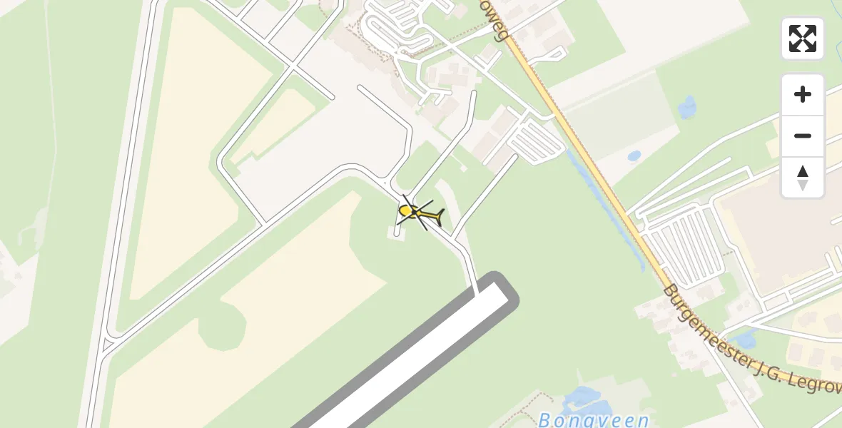 Routekaart van de vlucht: Lifeliner 4 naar Groningen Airport Eelde