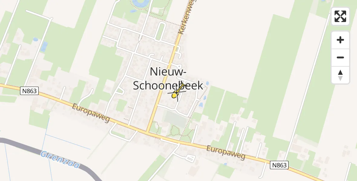 Routekaart van de vlucht: Lifeliner 4 naar Nieuw-Schoonebeek