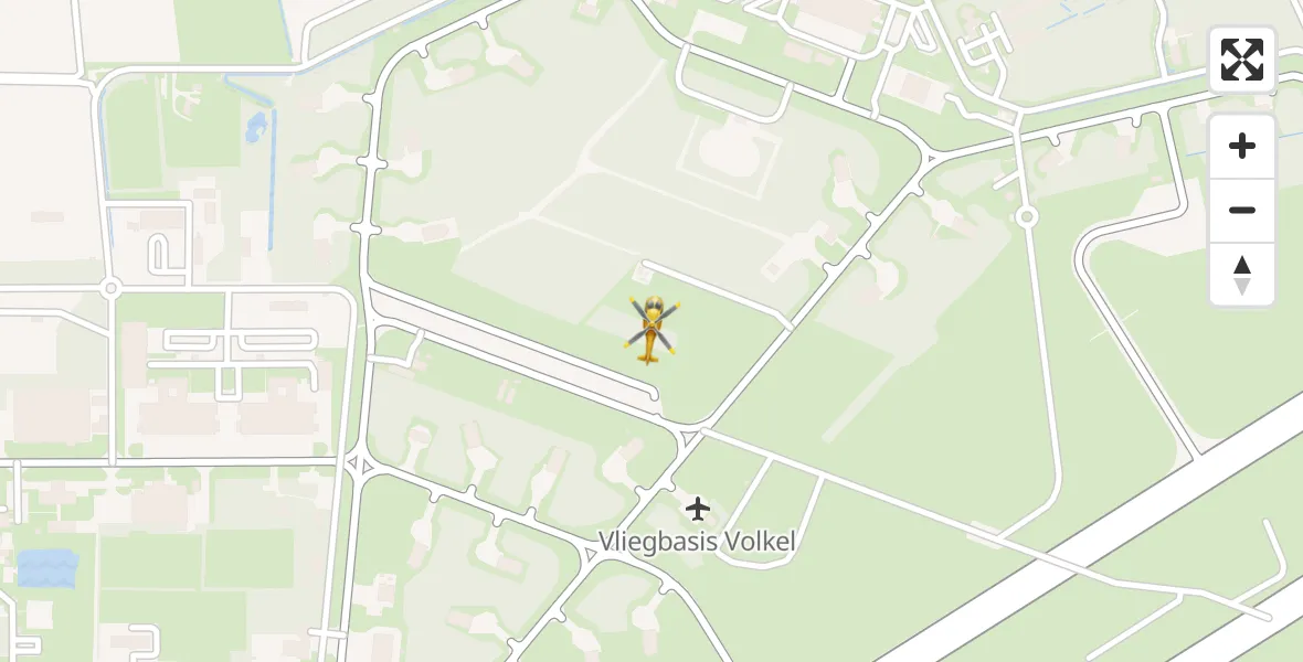Vluchtroute Traumahelikopter Vliegbasis Volkel - Vliegbasis Volkel, 04 november 2023, 11:12