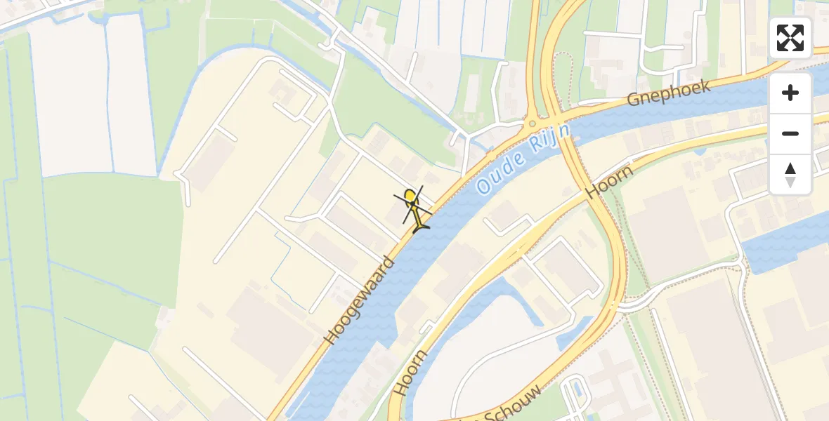 Routekaart van de vlucht: Lifeliner 2 naar Koudekerk aan den Rijn