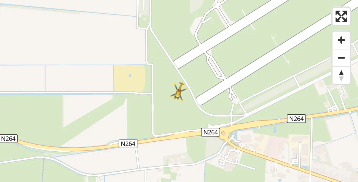 Vluchtroute Traumahelikopter Vliegbasis Volkel - Vliegbasis Volkel, 04 november 2023, 23:12