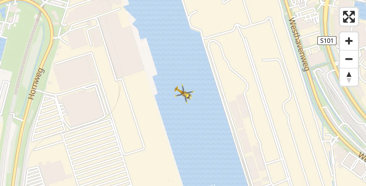 Vluchtroute Traumahelikopter Amsterdam Heliport - Amsterdam Heliport, 05 november 2023, 10:05