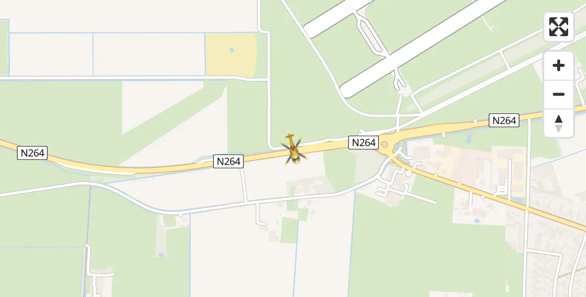 Vluchtroute Traumahelikopter Vliegbasis Volkel - Vliegbasis Volkel, 05 november 2023, 13:19