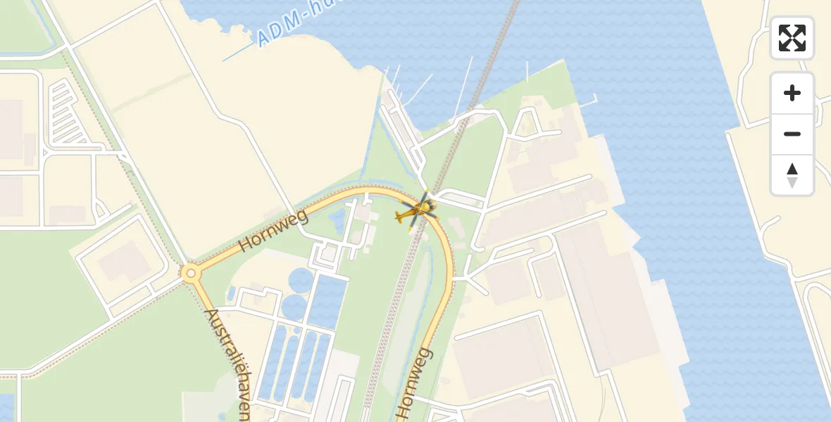 Vluchtroute Traumahelikopter Amsterdam Heliport - Amsterdam Heliport, 05 november 2023, 13:47