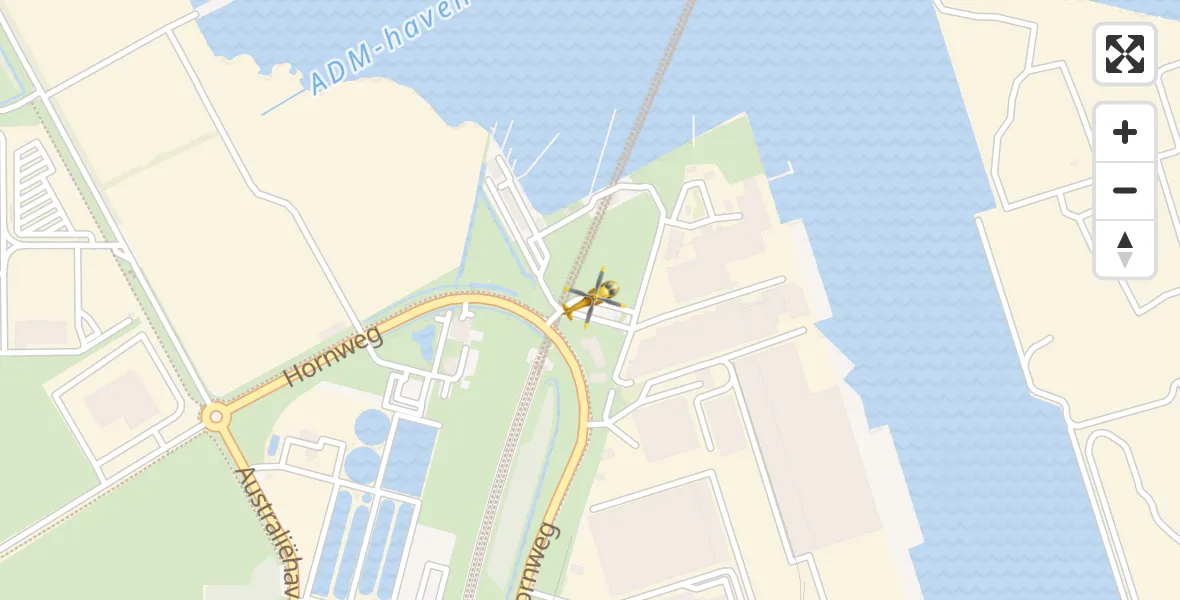 Vluchtroute Traumahelikopter Amsterdam Heliport - Amsterdam Heliport, 05 november 2023, 14:15