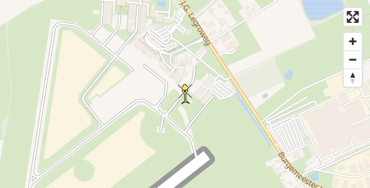 Routekaart van de vlucht: Lifeliner 4 naar Groningen Airport Eelde