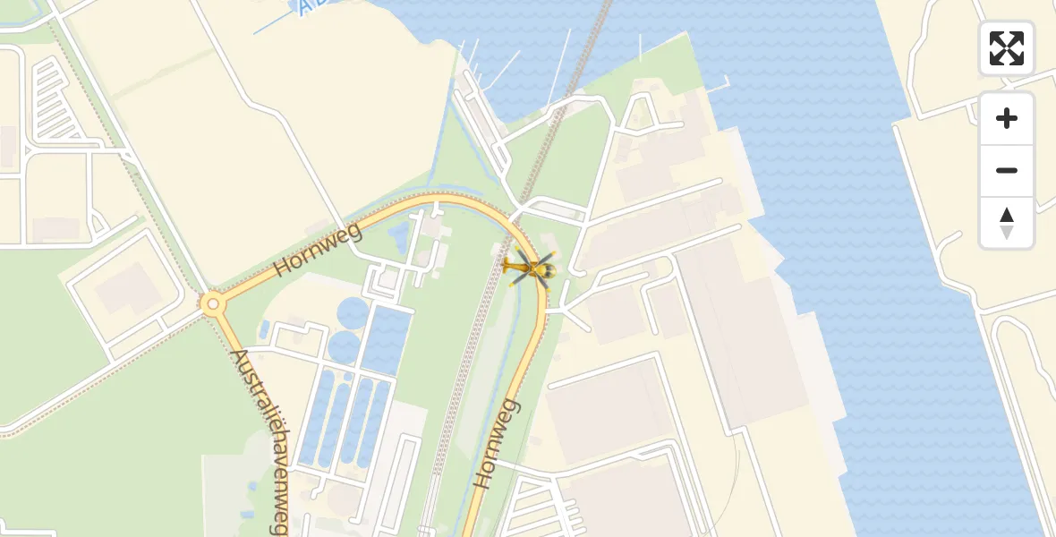 Vluchtroute Traumahelikopter Amsterdam Heliport - Amsterdam Heliport, 05 november 2023, 15:50