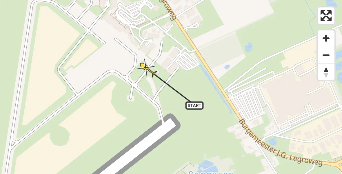 Routekaart van de vlucht: Lifeliner 4 naar Groningen Airport Eelde