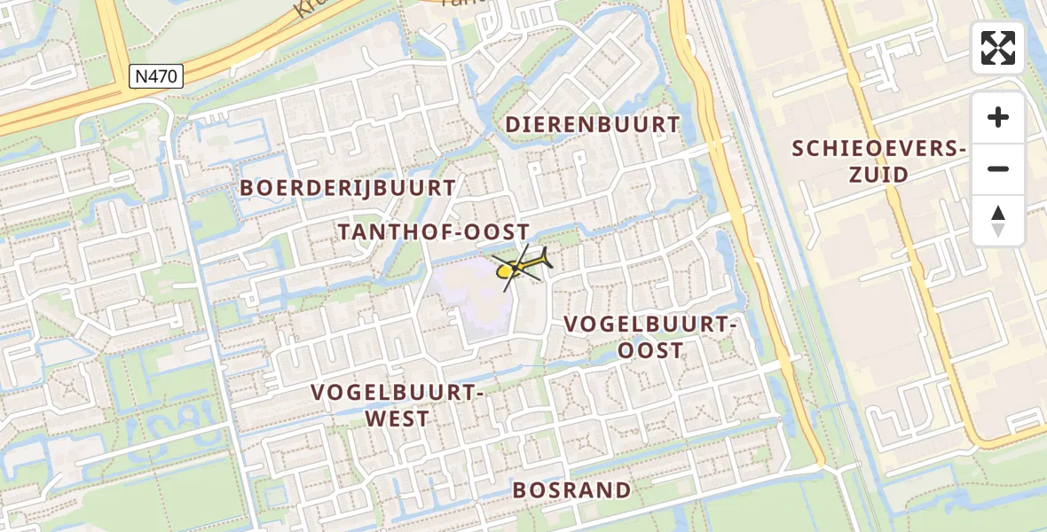 Routekaart van de vlucht: Lifeliner 2 naar Delft