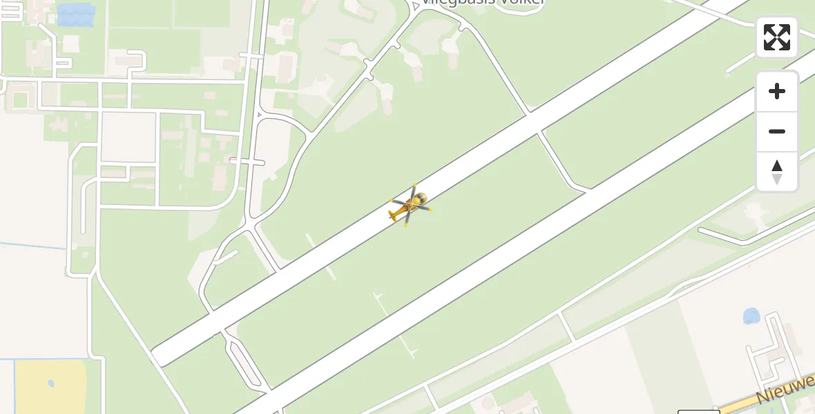Vluchtroute Traumahelikopter Vliegbasis Volkel - Vliegbasis Volkel, 07 november 2023, 16:30