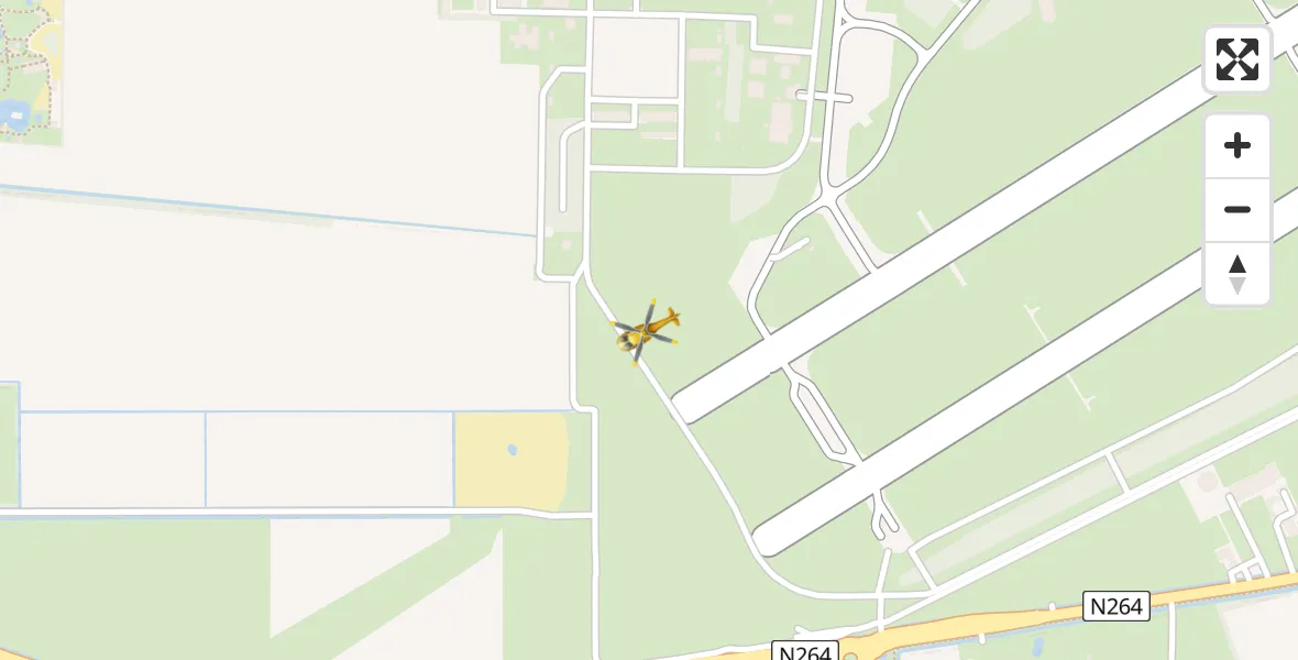 Vluchtroute Traumahelikopter Vliegbasis Volkel - Vliegbasis Volkel, 07 november 2023, 18:19
