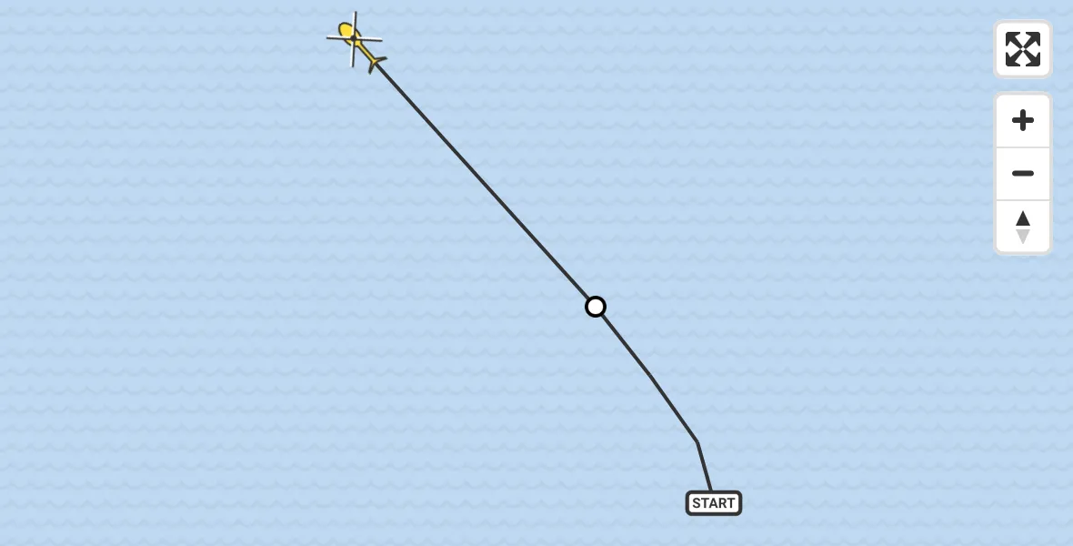Routekaart van de vlucht: Ambulancehelikopter naar Ballum