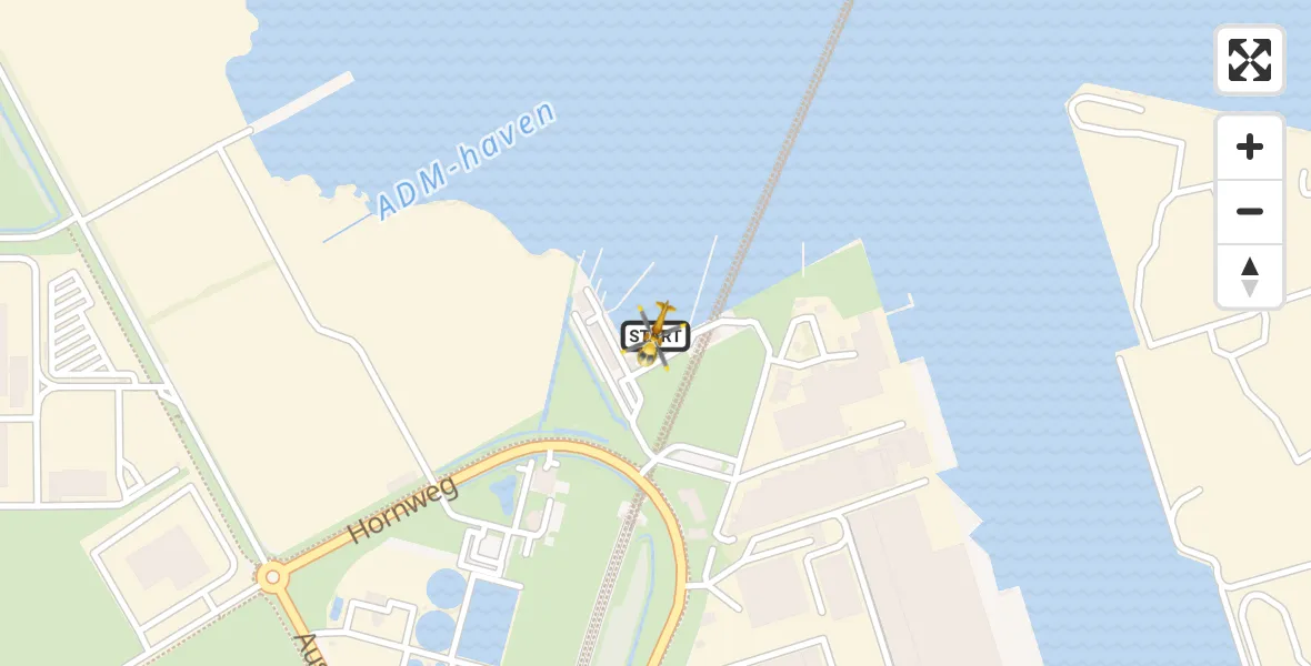 Vluchtroute Traumahelikopter Amsterdam Heliport - Amsterdam Heliport, 07 november 2023, 23:56