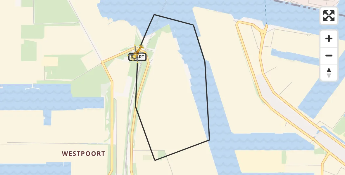 Vluchtroute Traumahelikopter Amsterdam Heliport - Amsterdam Heliport, 08 november 2023, 11:54