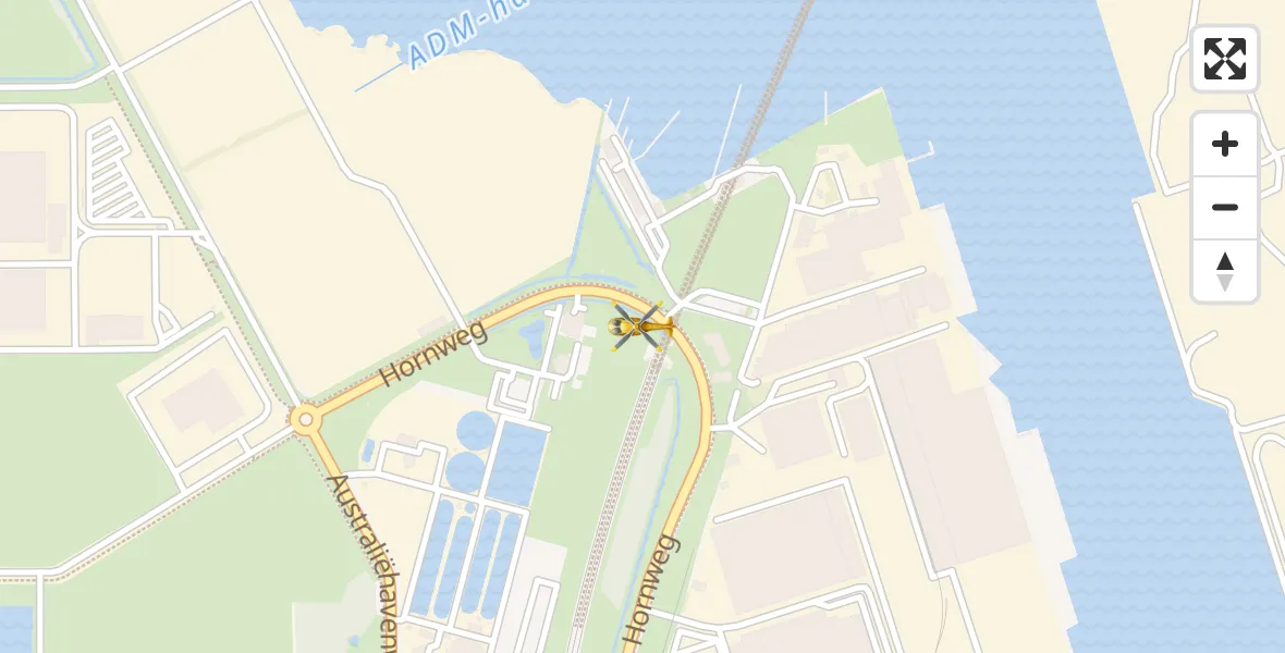 Vluchtroute Traumahelikopter Amsterdam Heliport - Amsterdam Heliport, 08 november 2023, 13:58