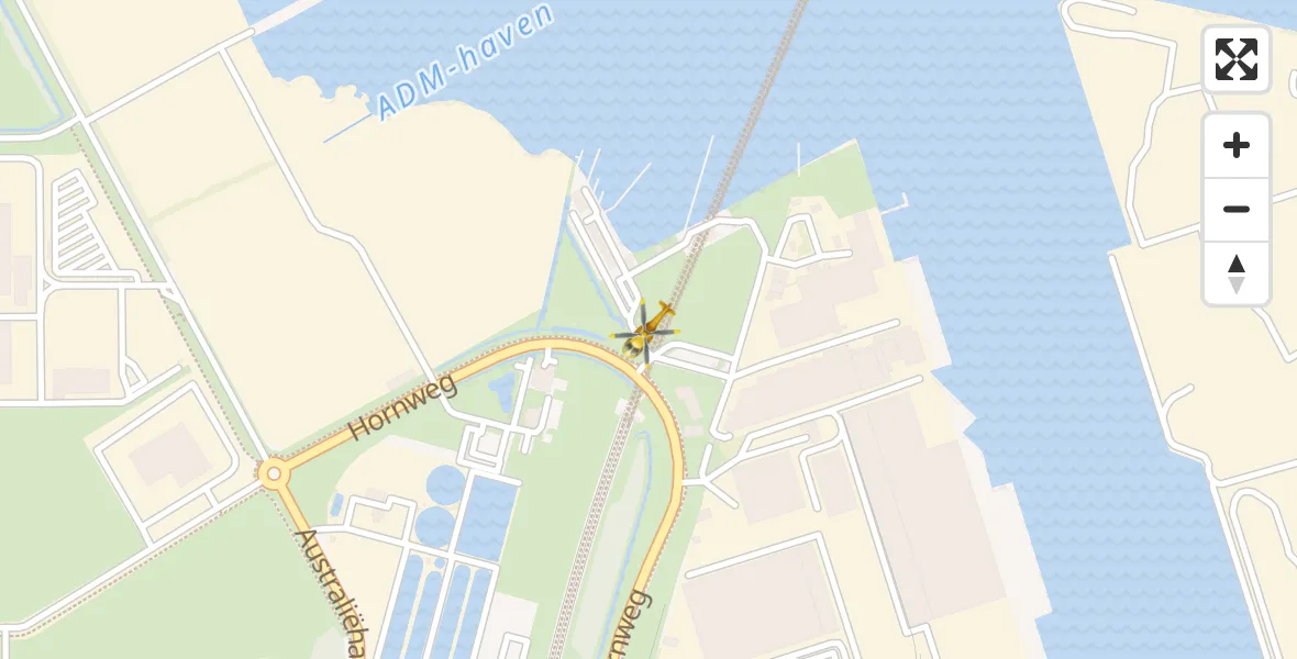 Vluchtroute Traumahelikopter Amsterdam Heliport - Amsterdam Heliport, 08 november 2023, 16:05