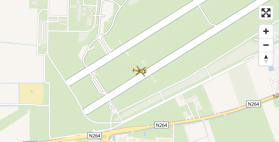 Vluchtroute Traumahelikopter Vliegbasis Volkel - Vliegbasis Volkel, 09 november 2023, 08:21
