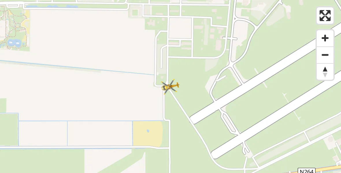 Vluchtroute Traumahelikopter Vliegbasis Volkel - Vliegbasis Volkel, 09 november 2023, 12:00