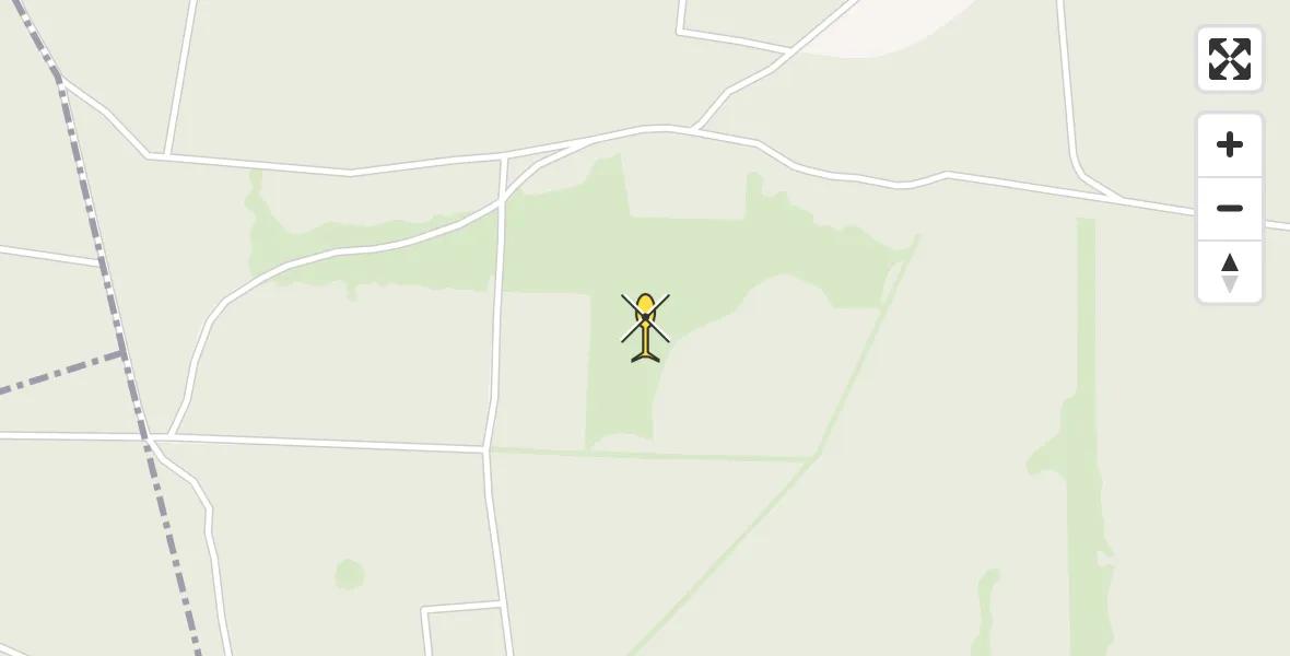 Routekaart van de vlucht: Politiehelikopter naar Vaassen