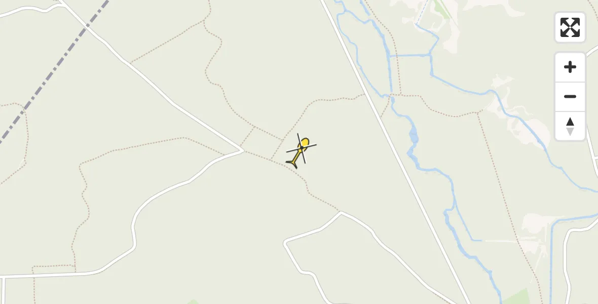 Routekaart van de vlucht: Politiehelikopter naar Ermelo