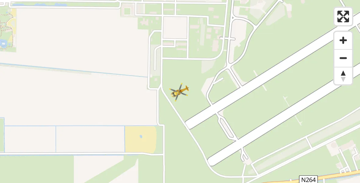 Vluchtroute Traumahelikopter Vliegbasis Volkel - Vliegbasis Volkel, 10 november 2023, 08:59
