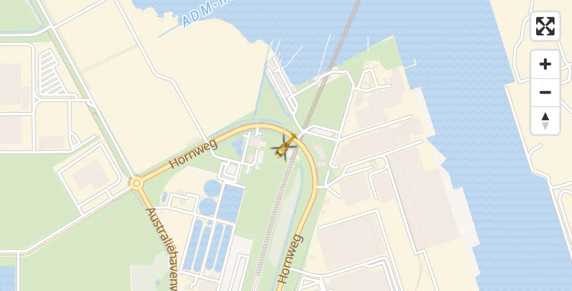 Vluchtroute Traumahelikopter Amsterdam Heliport - Amsterdam Heliport, 10 november 2023, 09:53