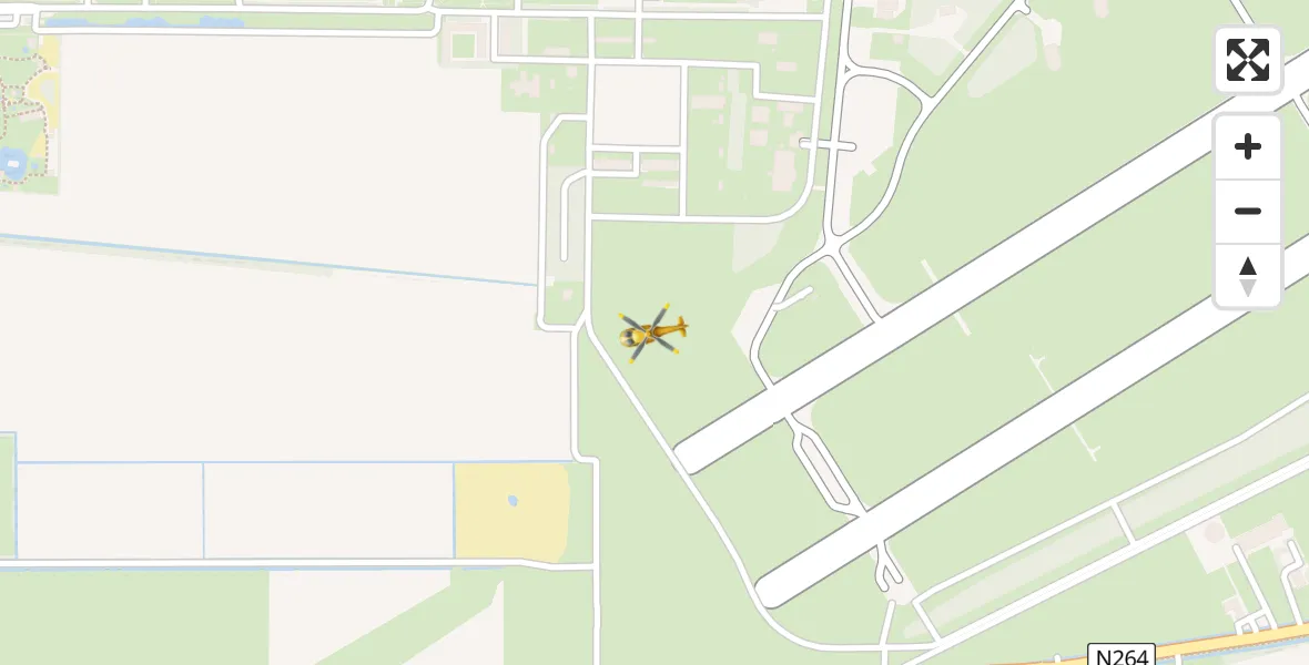 Vluchtroute Traumahelikopter Vliegbasis Volkel - Vliegbasis Volkel, 10 november 2023, 12:41